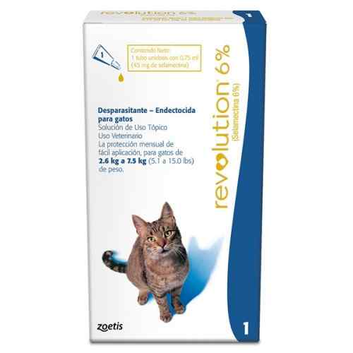 Revolution Antipulgas 6% / 0.75ml (2.6 7.5kg) (1 Unidad)