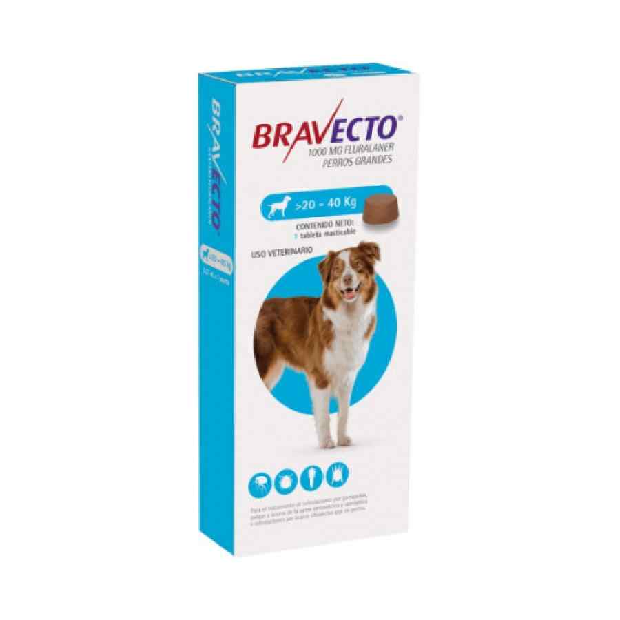 Bravecto 1000mg para Perro 20 a 40kg 1 Tab.