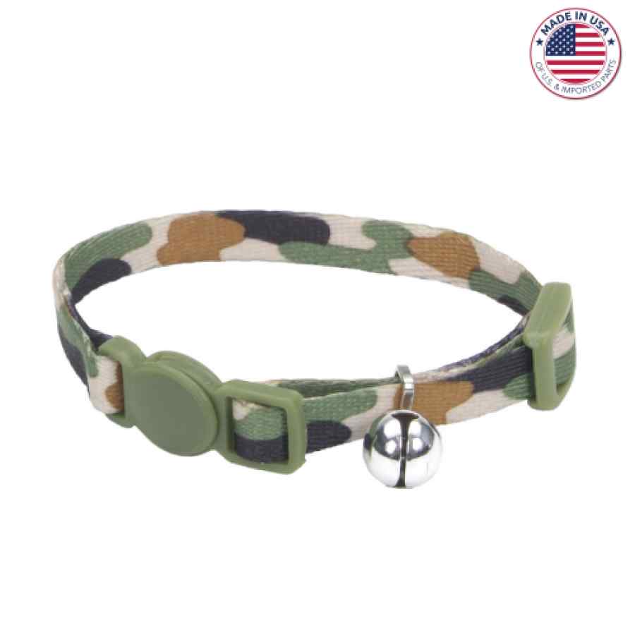 Coastal Li'l Pals Adjustable Breakaway Kitten Collar, Camo Brown, 5/16" X 06" 08"