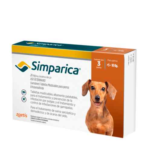 Simparica Antipulgas 20mg (5 a 10kg)